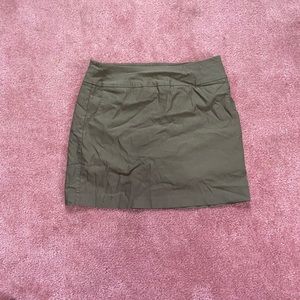 army green skirt